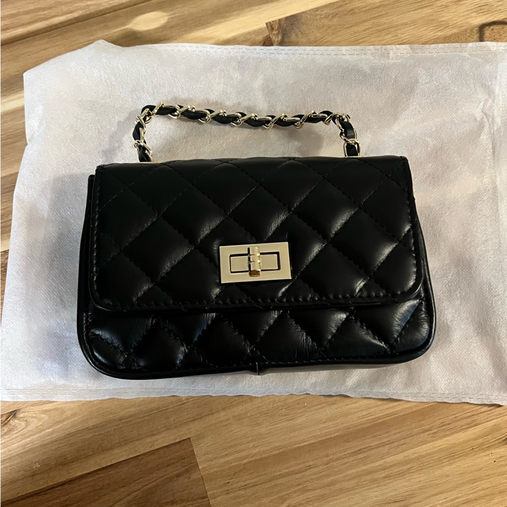 Borse in Pelle Black leather bag